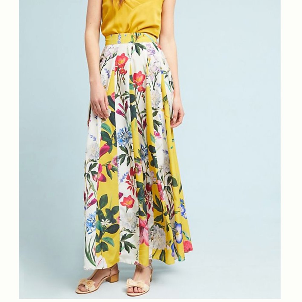 Floral Maxi Skirt - Anthropologie